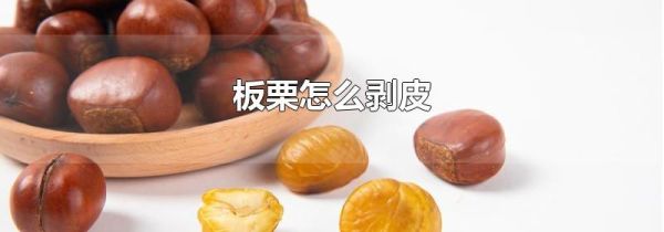 板栗怎么剥皮