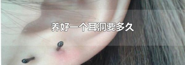 养好一个耳洞要多久