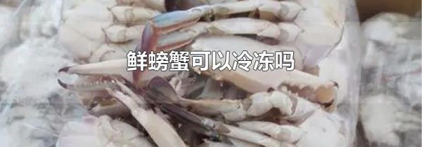 鲜螃蟹可以冷冻吗
