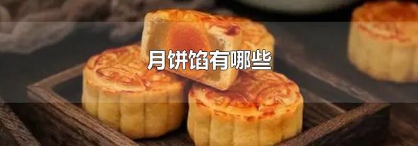 月饼馅有哪些