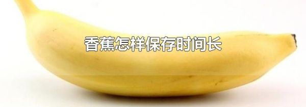 香蕉怎样保存时间长