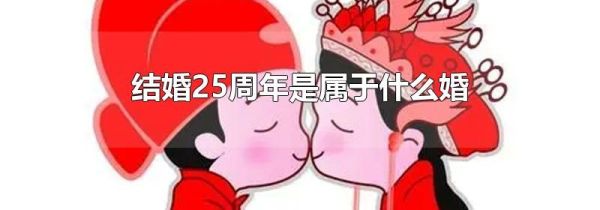 结婚25周年是属于什么婚