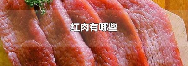 红肉有哪些