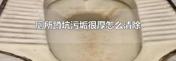 厕所蹲坑污垢很厚怎么清除