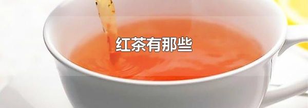 红茶有那些