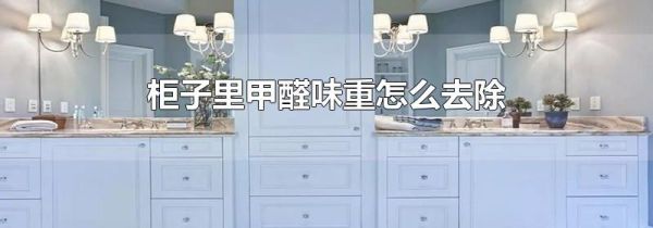 柜子里甲醛味重怎么去除