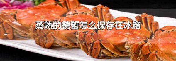 蒸熟的螃蟹怎么保存在冰箱