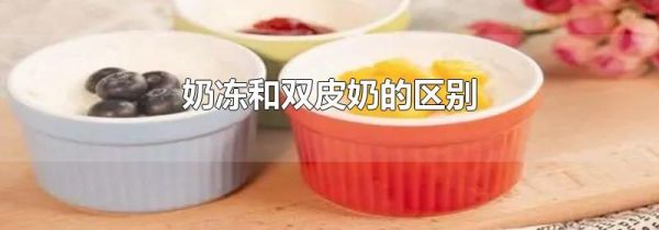 奶冻和双皮奶的区别