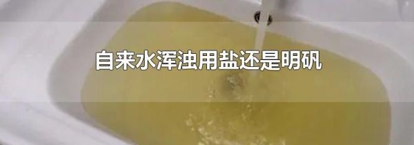 自来水浑浊用盐还是明矾