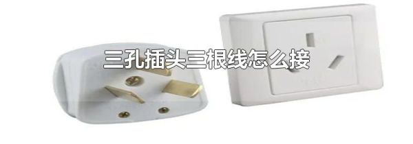 三孔插头三根线怎么接
