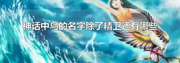 神话中鸟的名字除了精卫还有哪些