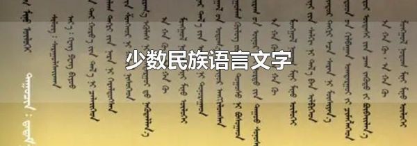 少数民族语言文字