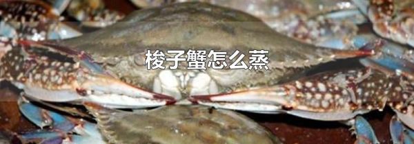梭子蟹怎么蒸