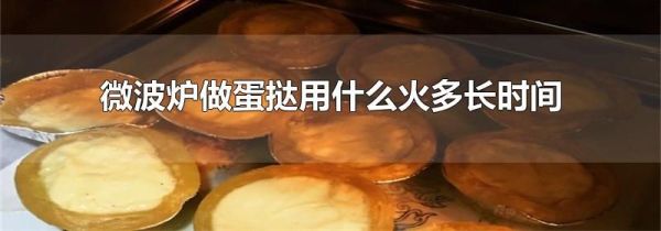 微波炉做蛋挞用什么火多长时间