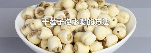干莲子泡水喝的方法