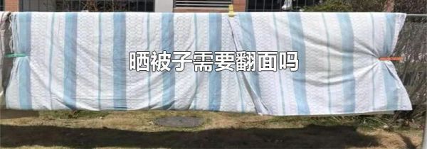 晒被子需要翻面吗
