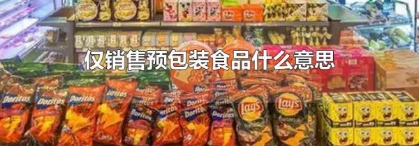 仅销售预包装食品什么意思
