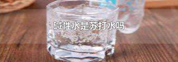 碱性水是苏打水吗