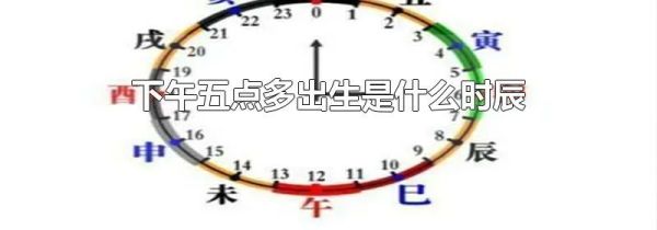 下午五点多出生是什么时辰