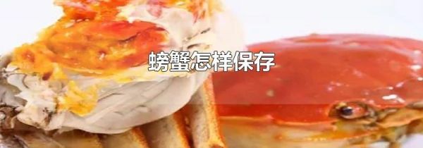 螃蟹怎样保存