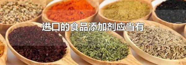 进口的食品添加剂应当有