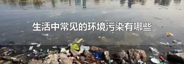 生活中常见的环境污染有哪些