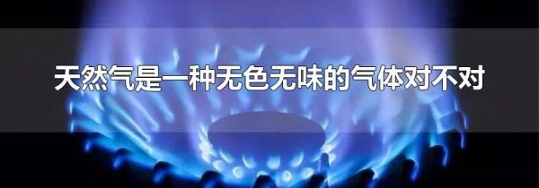 天然气是一种无色无味的气体对不对