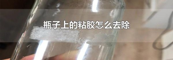 瓶子上的粘胶怎么去除