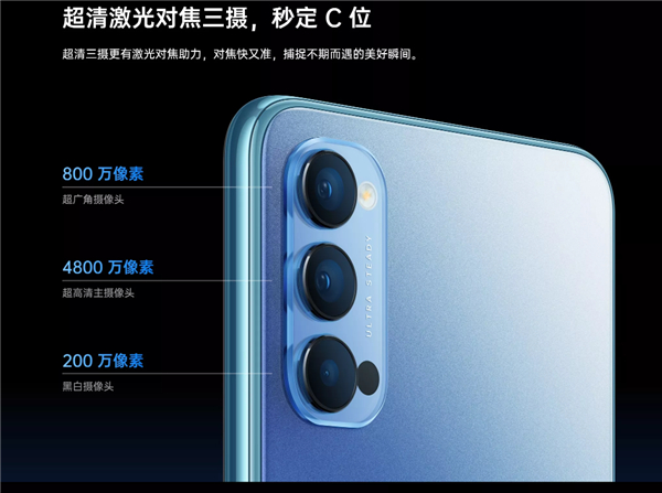 opporeno4几个摄像头