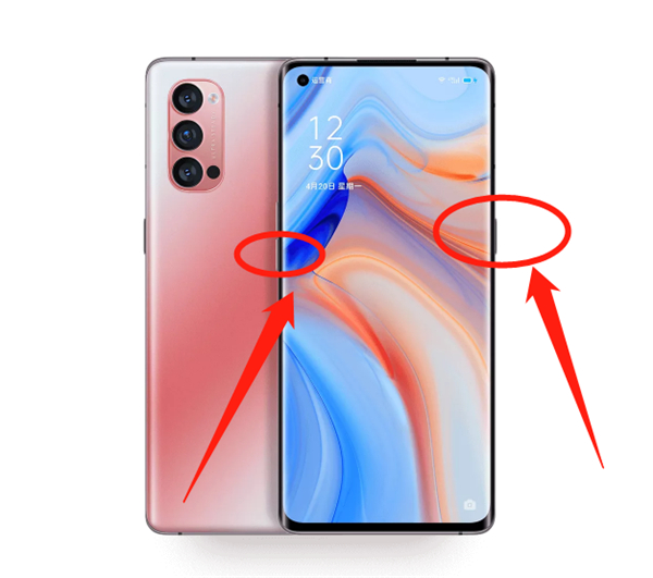 opporeno4pro怎么截图