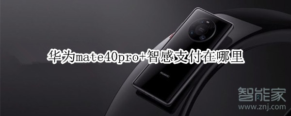 华为mate40pro+智感支付在哪里
