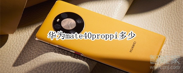 华为mate40proppi多少