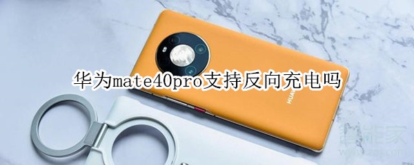华为mate40pro支持反向充电吗