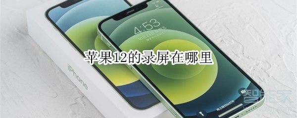苹果12的录屏在哪里