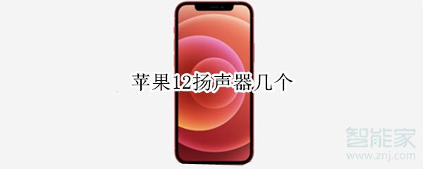 苹果12扬声器几个