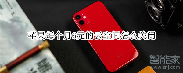 苹果每个月6元的云空间怎么关闭