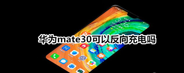 华为mate30可以反向充电吗