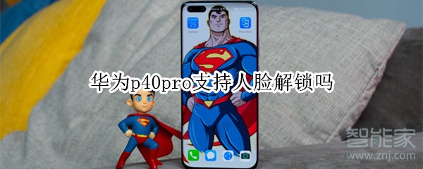 华为p40pro支持人脸解锁吗