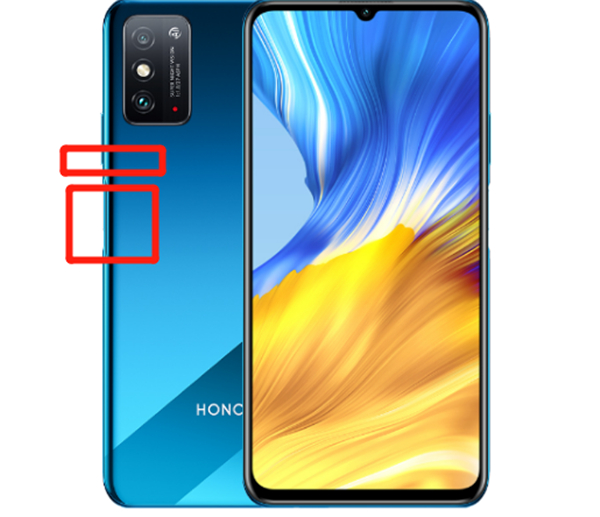 荣耀x10max怎么截屏