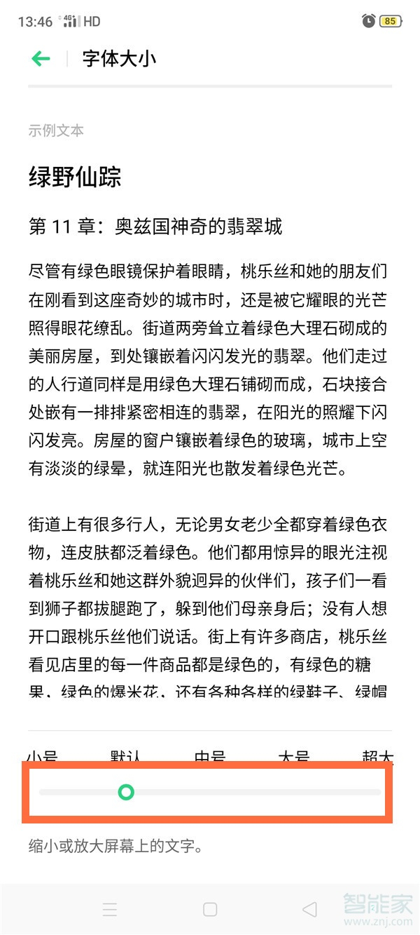 opporeno4字体怎么变大