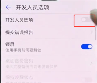 华为p20pro中打开开发者选项的简单方法