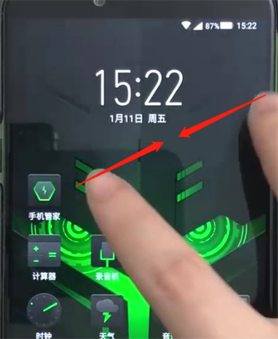 黑鲨helo添加桌面小插件的简单教程