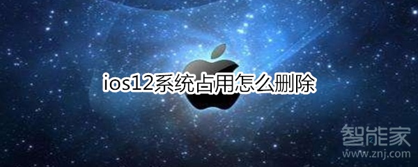ios12系统占用怎么删除