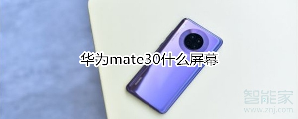 华为mate30什么屏幕