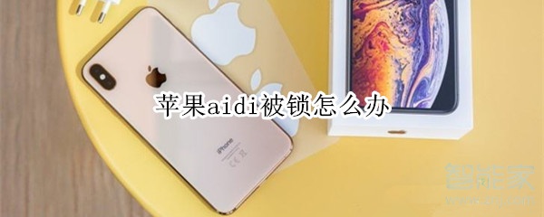 苹果aidi被锁怎么办