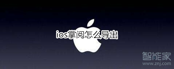 ios掌阅如何导出
