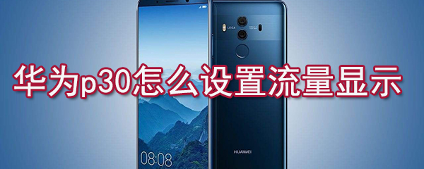 华为p30怎么设置流量显示_流量显示设置方法简介