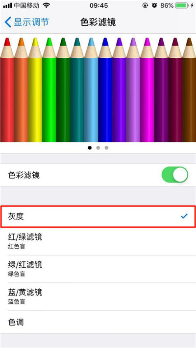 iPhoneXs Max中将色彩滤镜打开具体操作步骤