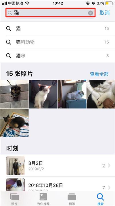iphonexr中搜索照片具体操作方法