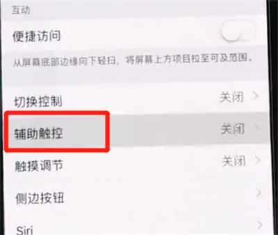 iPhoneXs Max中将悬浮球开启具体操作流程